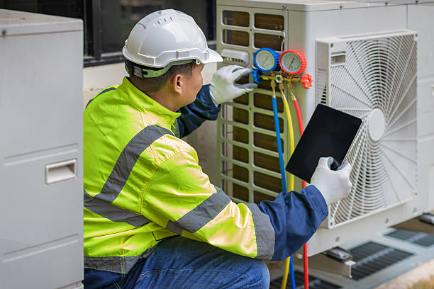 Professional Hvac technician working in Novice, TX